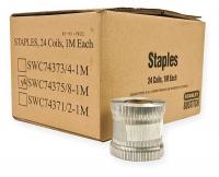 3HZL3 Carton Staples, Coil, 1-3/8x5/8 L, PK4000