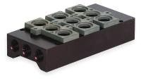 3JCR1 Manifold Block, 3 Stations, 1/4 NPT