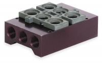 3JCV5 Manifold Block, 2 Stations, 3/8 NPT