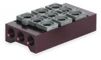 3JCV6 Manifold Block, 3 Stations, 3/8 NPT