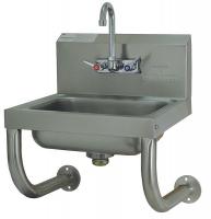 3JDV4 Sink with Wall-Mounted Tubular Support