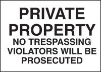 3JE41 Security Sign, 10 x 14In, BK/WHT, ENG, Text