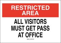 3JE88 Security Sign, 10 x 14In, BK and R/WHT, ENG