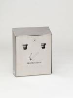 3JFG7 Receptacle, Smoking, 12 1  2 x 10 In, SS