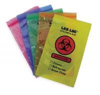 3JFP7 Biohazard Bag, Clear, PK 1000
