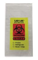 3JFP8 Biohazard Bag, Clear, PK 1000