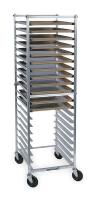 3JHX4 Aluminum Pan &amp; Tray Rack, Holds 12