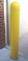 9G308 Shield Post Sleeve, 27 In, Yellow