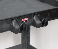 3JKX1 Utility Cart Hooks, Black, 3 In. L, PK 4