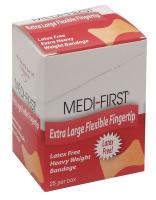 3JMG7 Adhesive Bandages, Fingertip, XL, PK 25