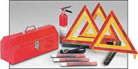 3JPD6 Safety Kit, Hwy Triangles, Fire Ext, Flares