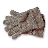 3JRD4 Heat Resistant Gloves, Brown/White, XL, PR