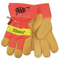 3JTJ6 Leather Gloves, Lined Pigskin, L, PR