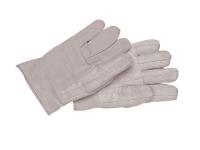 3JTG7 Heat Resistant Gloves, White, Univer., PK12