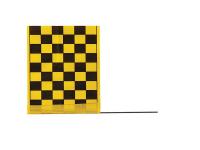 3JUV6 Marking Flag, Black/Yellow, Vinyl, PK100