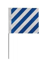3JUW1 Marking Flag, Blue/White, Vinyl, PK100