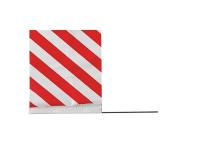 3JUW2 Marking Flag, Red/White, Vinyl, PK100