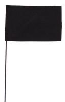 3JVL5 Marking Flag, Black, Blank, Vinyl, PK100