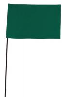 3JUR6 Marking Flag, Green, Blank, Vinyl, PK100