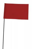 3JUR9 Marking Flag, Red, Blank, Vinyl, PK100