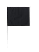 3JVA6 Marking Flag, Black, Blank, PVC, PK100