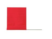 3JVC6 Marking Flag, Red Glo, Blank, PVC, PK100