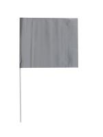 3JVD3 Marking Flag, Silver, Blank, PVC, PK100