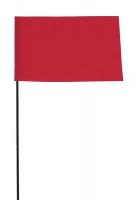 3JVL3 Marking Flag, Fluor Red, Blank, Vinyl, PK100