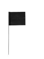 3JVF5 Marking Flag, Black, Blank, Vinyl, PK100