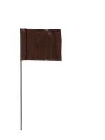 3JVF7 Marking Flag, Brown, Blank, Vinyl, PK100