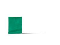 3JVF9 Marking Flag, Green, Blank, Vinyl, PK100