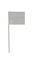 3JVG5 Marking Flag, White, Blank, Vinyl, PK100