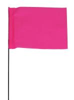 3JUY8 Marking Flag, Fluor Pink, Vinyl, PK100