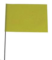 3LVE8 Marking Flag, Fluor Yellow, Vinyl, PK100