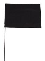 3JVH5 Marking Flag, Black, Blank, Vinyl, PK100