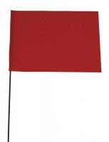 3JVJ3 Marking Flag, Red, Blank, Vinyl, PK100
