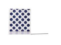3JVK1 Marking Flag, Blue Dots/White, Vinyl, PK100