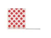3JVK2 Marking Flag, Red Dots/White, Vinyl, PK100