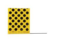 3JVK3 Marking Flag, Black Dots/Yellow, PK100