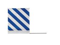 3JVK4 Marking Flag, Blue/White, Vinyl, PK100