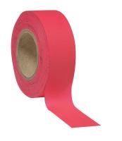 3JVZ3 Texas Flagging Tape, Red Glo, 150 ft