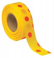 3JWA3 Flagging Tape, Yellow/Red, 300ft x 1-3/8In