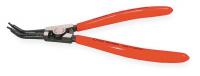 3JXN9 Ret Ring Plier, Ext, 0.090 Tip, 45 Deg