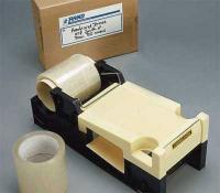 3JXX6 Label Dispenser, Plastic, Black and Tan