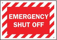 3JY84 Fire Emergency Sign, 7 x 10In, WHT/R, ENG