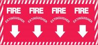 3JY88 Fire Extinguisher Sign, 14 x 28In, YEL/R