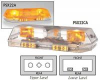 3JYU2 Mini Lightbar, LED, Ambr, Perm, 22-1/2 In