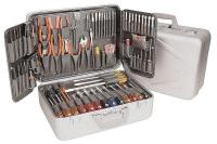 3KGU9 Electronics Tool Set, 89 Pc, Attache Case