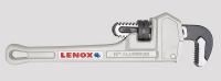 3KGY4 Straight Pipe Wrench, Aluminum, 10 in. L