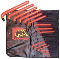 3KHY1 Insulated Hex Key Set, 1/16 - 5/8 In, Long